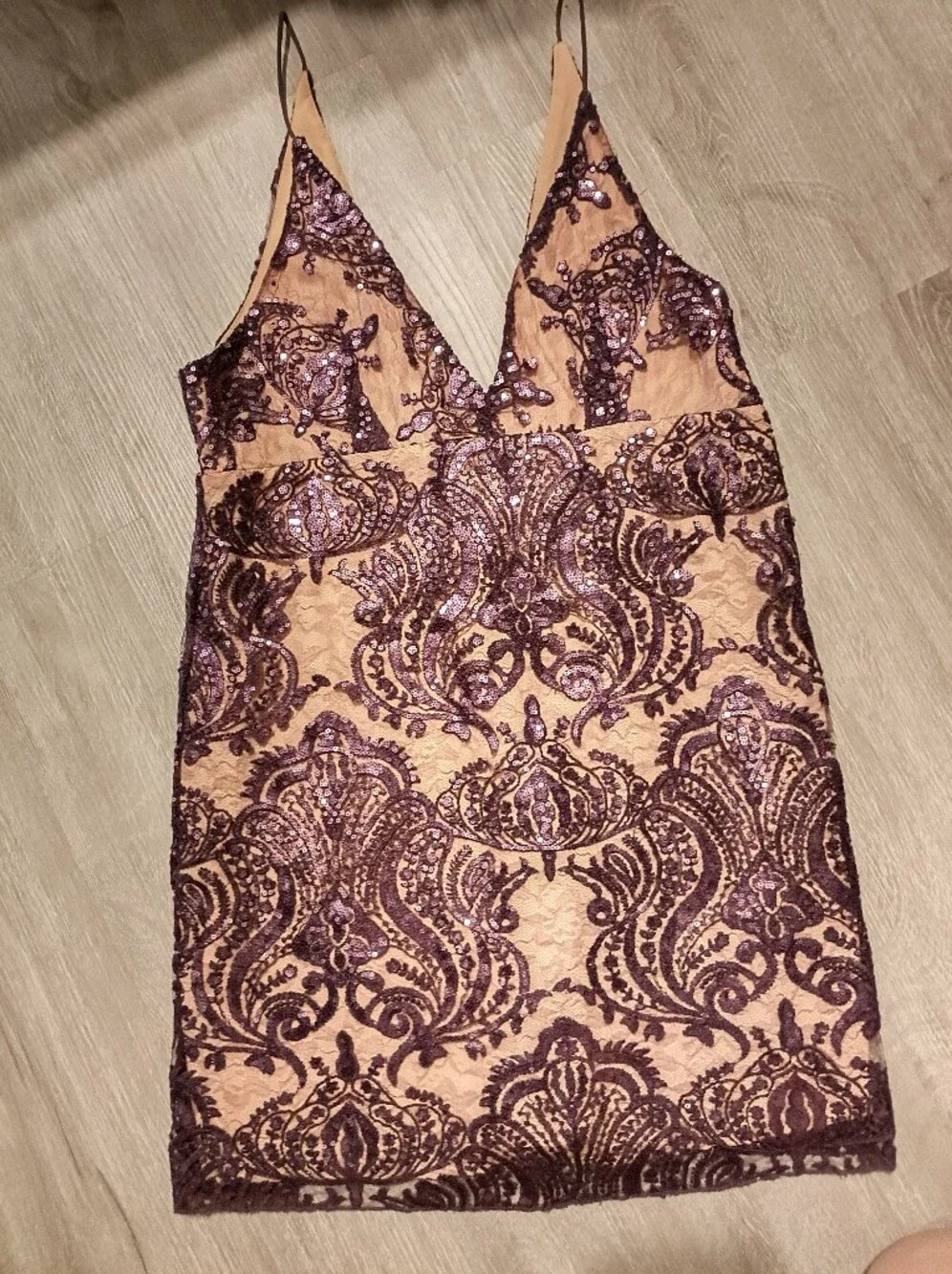 Free People Night Shimmers Mini Dress